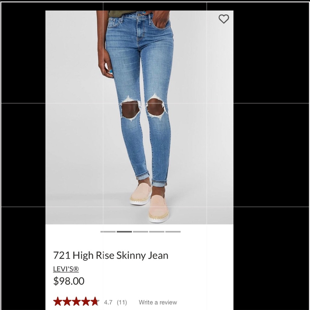 Levi 721 High Rise Skinny